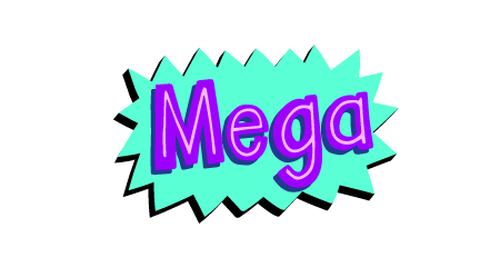 Snapchat Sticker Basic Words "Mega"