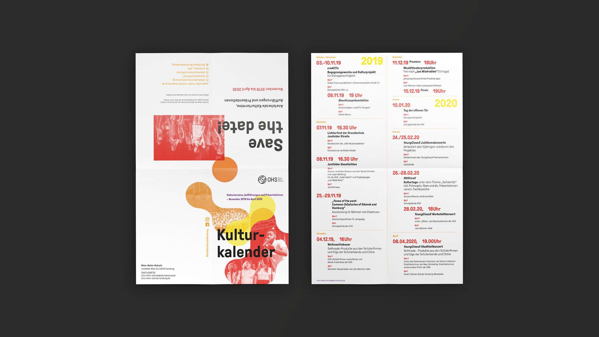 Otto-Hahn-Schule Brand Design Kulturkalender