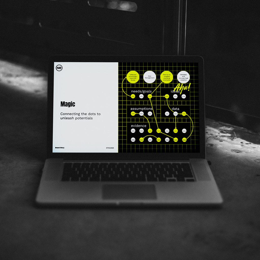 Mockup Design Website Neon